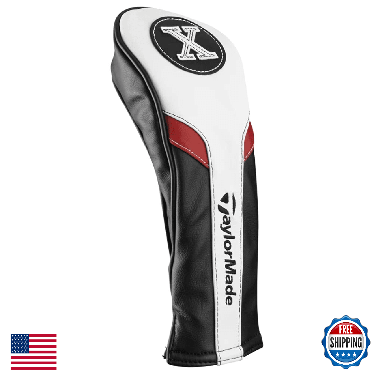 TaylorMade Golf Rescue Headcover White Synthetic Leather - Image 1