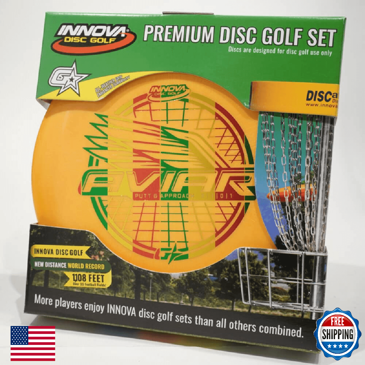 INNOVA Disc Golf: 3-Disc Set - Driver, Mid-Range, Putter - GStar Plastic - Image 1