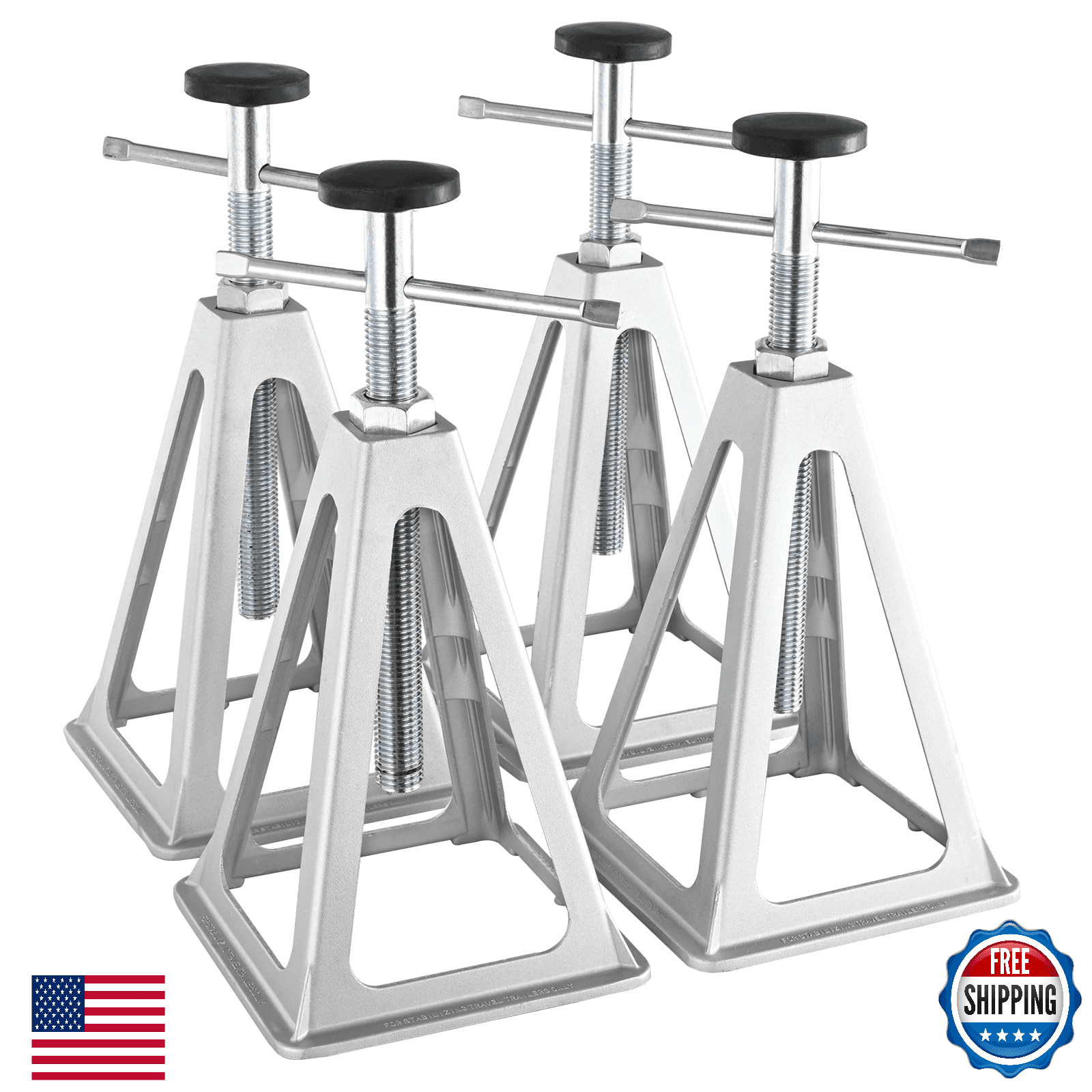 VEVOR RV Stabilizer Jacks, 4 Pack Aluminum RV Leveling Jacks, RV Stack Jacks for - Image 1