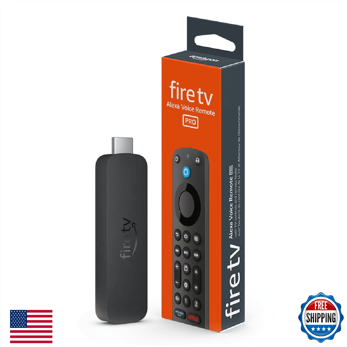Amazon Fire TV Stick 4K with Alexa Voice Remote Pro - Image 1