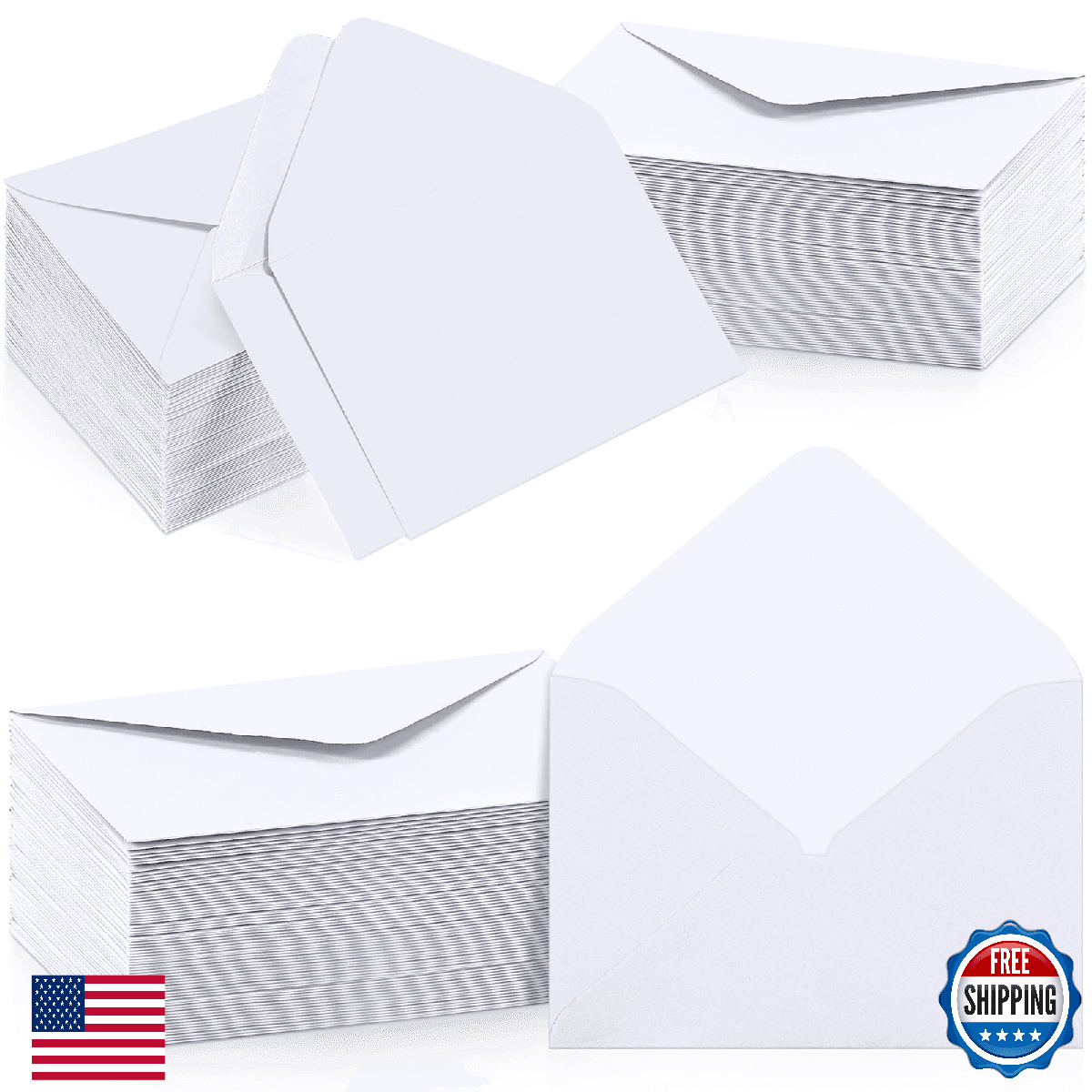 Outus 400 Mini Metallic Gift Card Envelopes Small Business 4x2.7" - Image 1