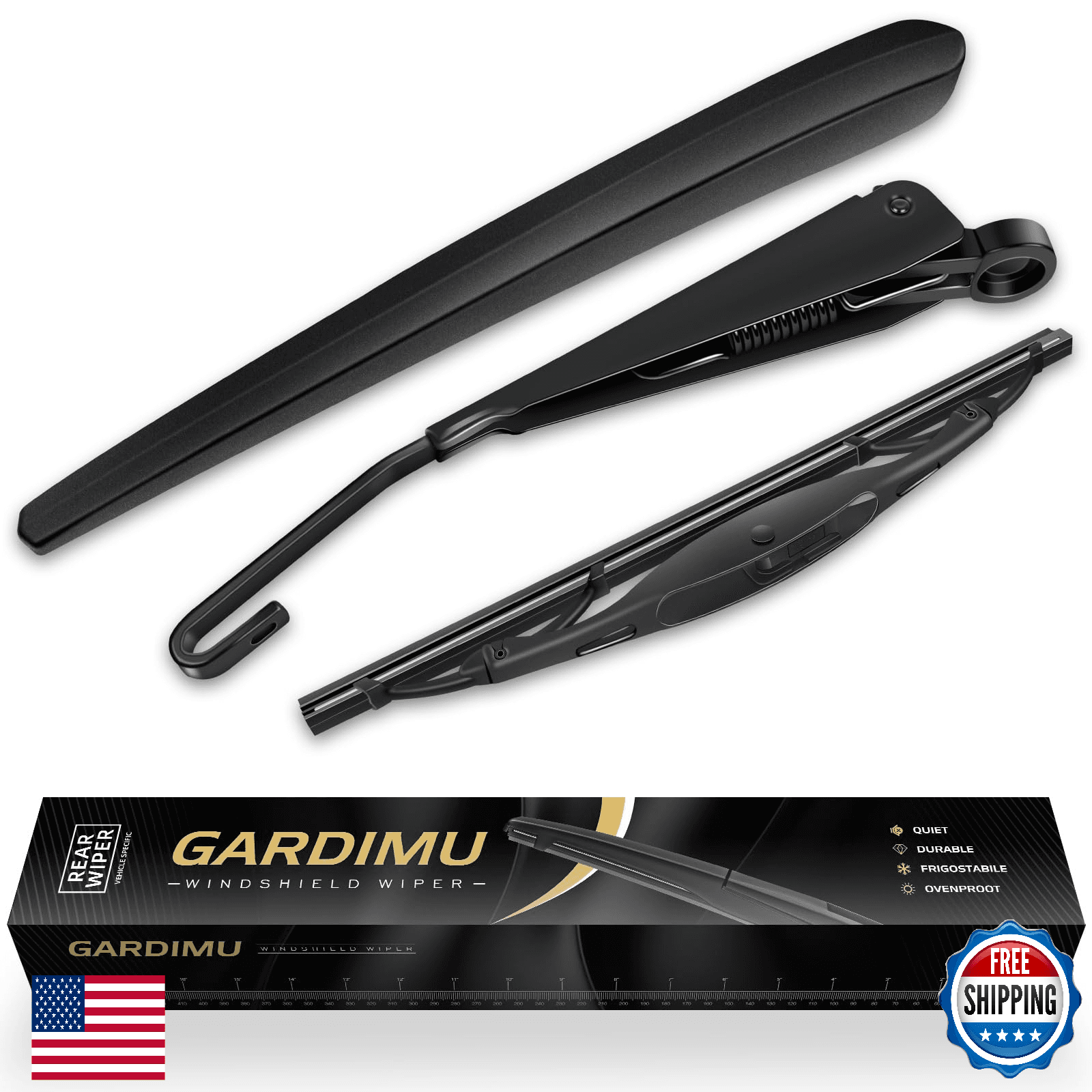 GARDIMU Replacement for Chevrolet Chevy Blazer 2019-2025 Rear Windshield Wiper B - Image 1