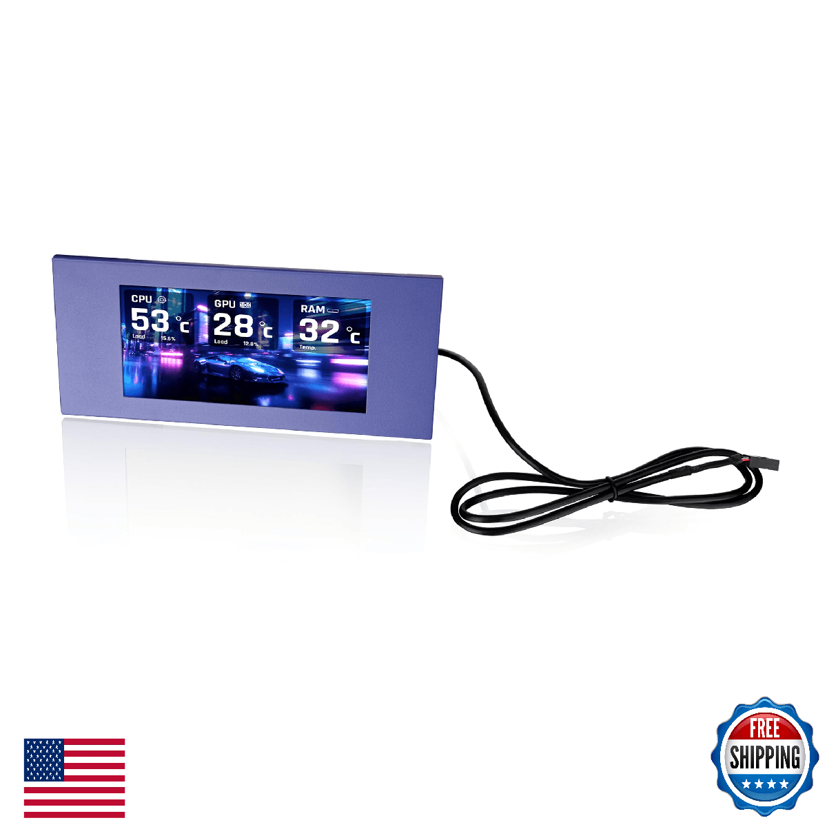 Thermaltake View 600 TG 6.0 Inch LCD Screen Panel Kit; LCD and Panel; 1480x720p; - Image 1