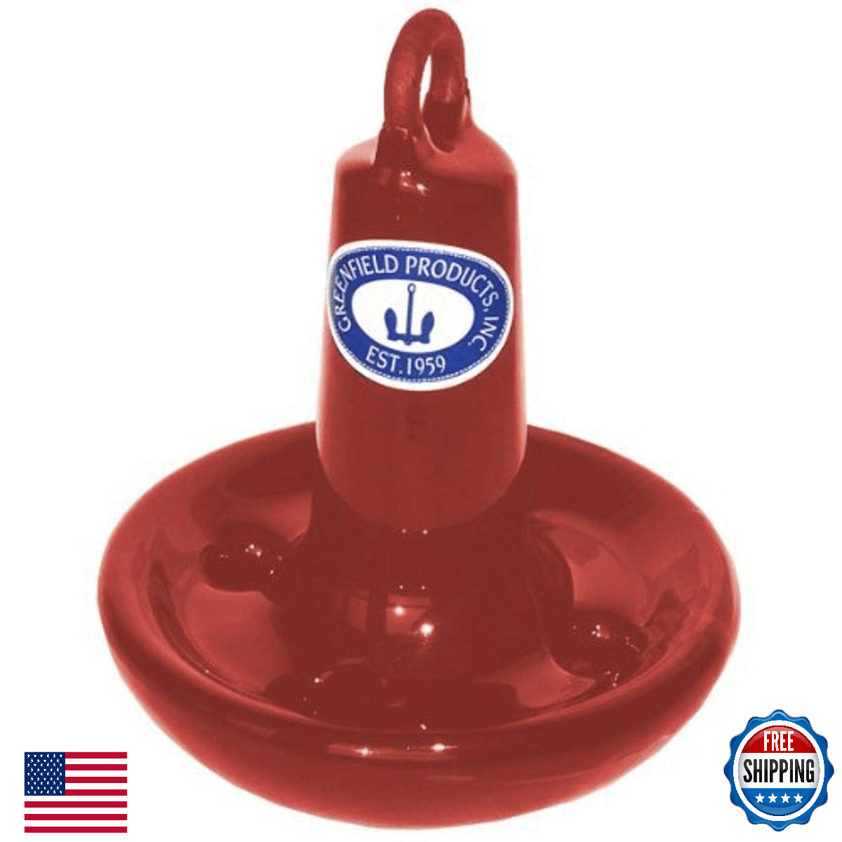 Greenfield 510-RD Mushroom Anchor, Red - Image 1