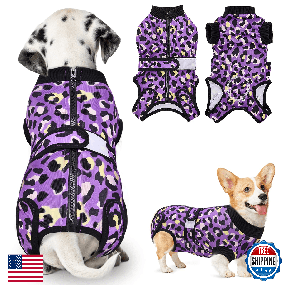 SlowTon Recovery Suit for Dogs - Dog Surgery Suit Female Spay Male Neuter, Dog S - Image 1