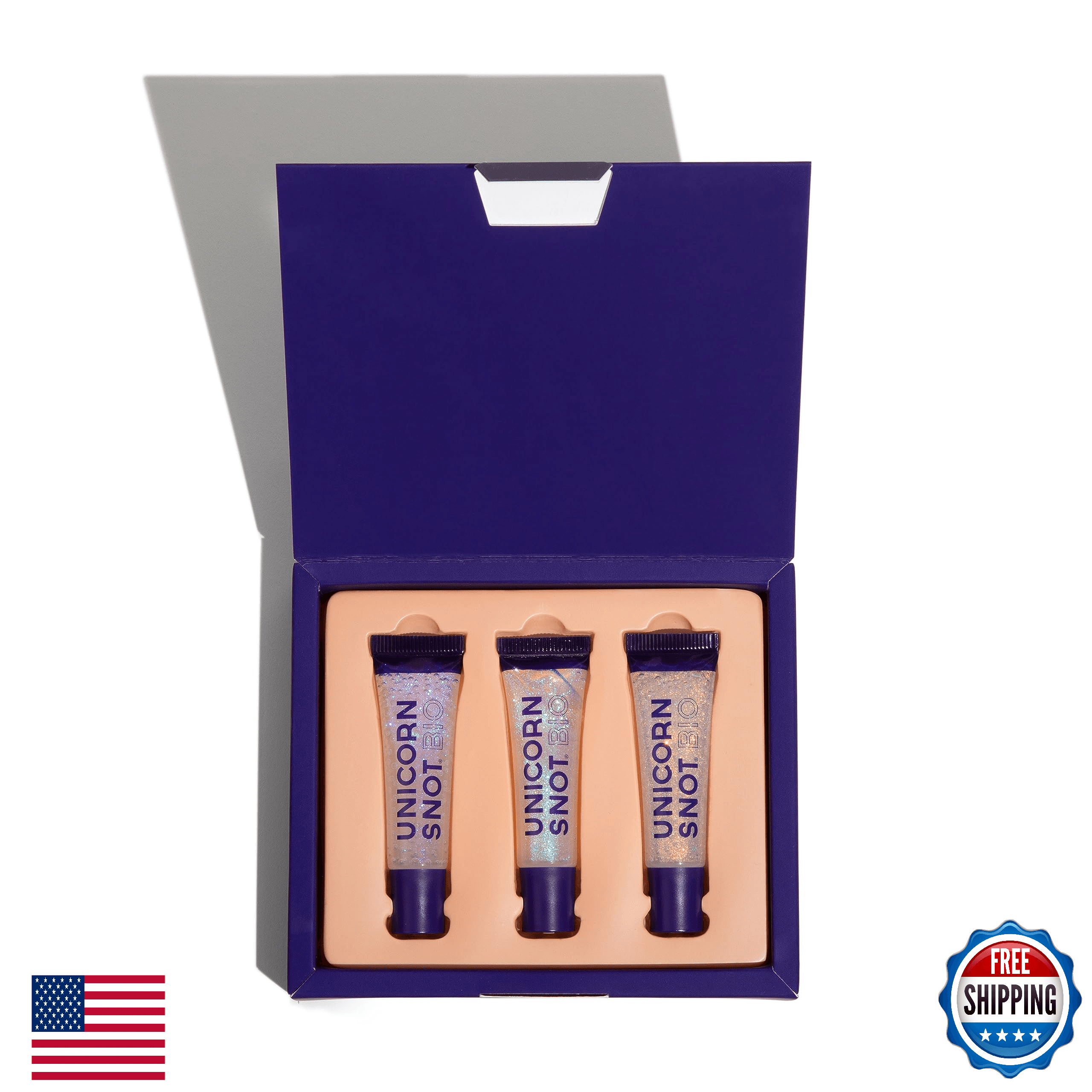 UNICORN SNOT Plant-Based Glitter Lip Gloss Gift Set - Sparkly & Shimmer Lips | H - Image 1