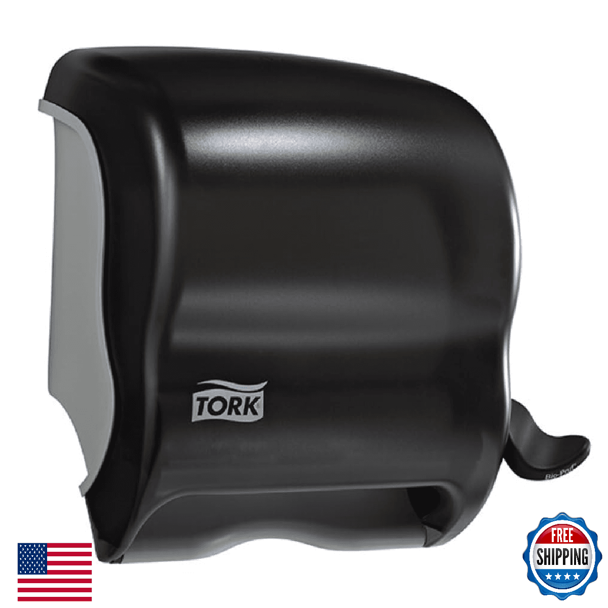 Tork Paper Hand Towel Roll Lever Dispenser Smoke H21, High-Capacity, 83TR - Image 1