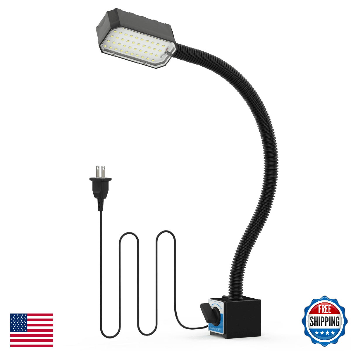 Magnetic Work Light, 1300 Lumens Led Machine Light with Strong Magnetic Base, Fl - Image 1
