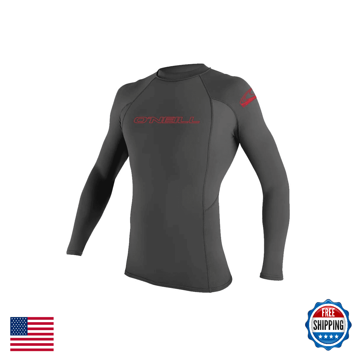 O'Neill Youth Basic Skins Long Sleeve Rashguard - UPF 50+ Sun Protection - Image 1