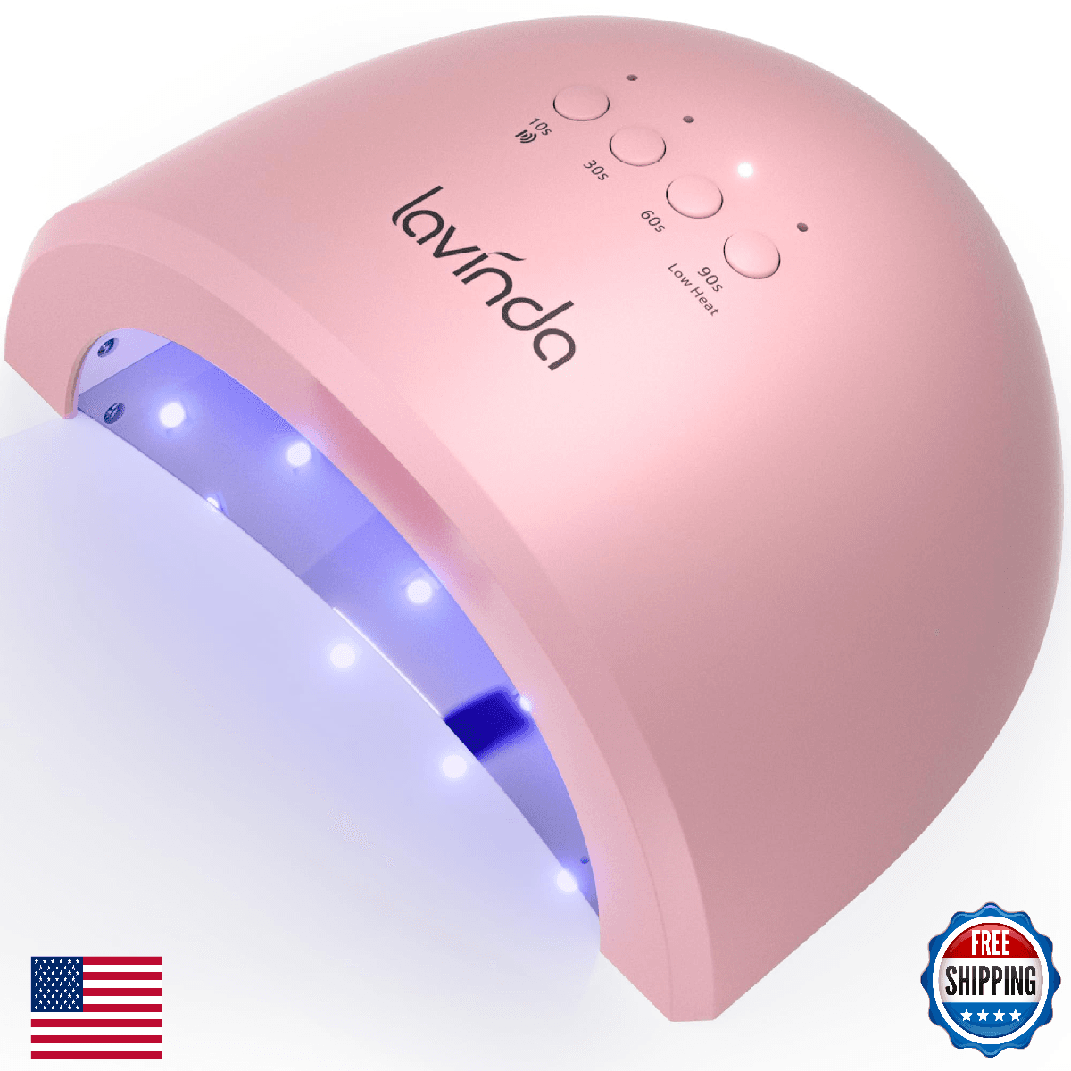 Lavinda UV LED Nail Lamp for Gel Polish, 48W UV Light for Nails Professional Nai - Image 1