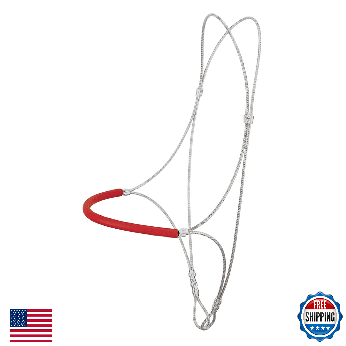 Weaver Leather Cable Sure Down with Rubber Covered Nose - Bosal/Warbonnet - Image 1