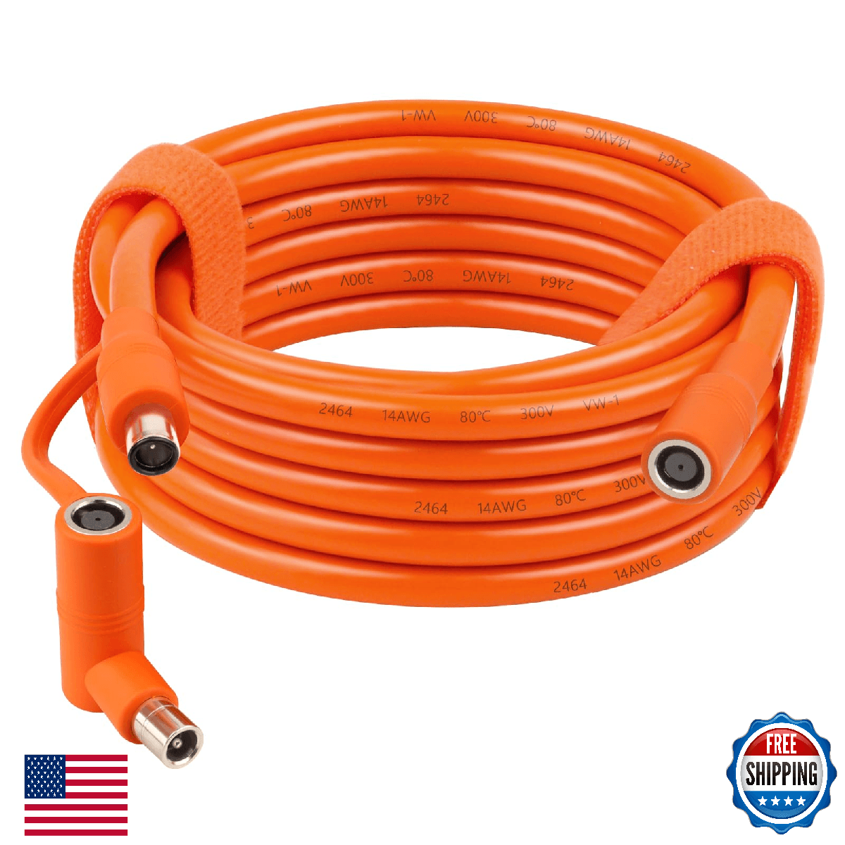 MOOKEERF 20ft DC7909 Solar Panel Extension Cable Female to Male with DC8020 Adap - Image 1