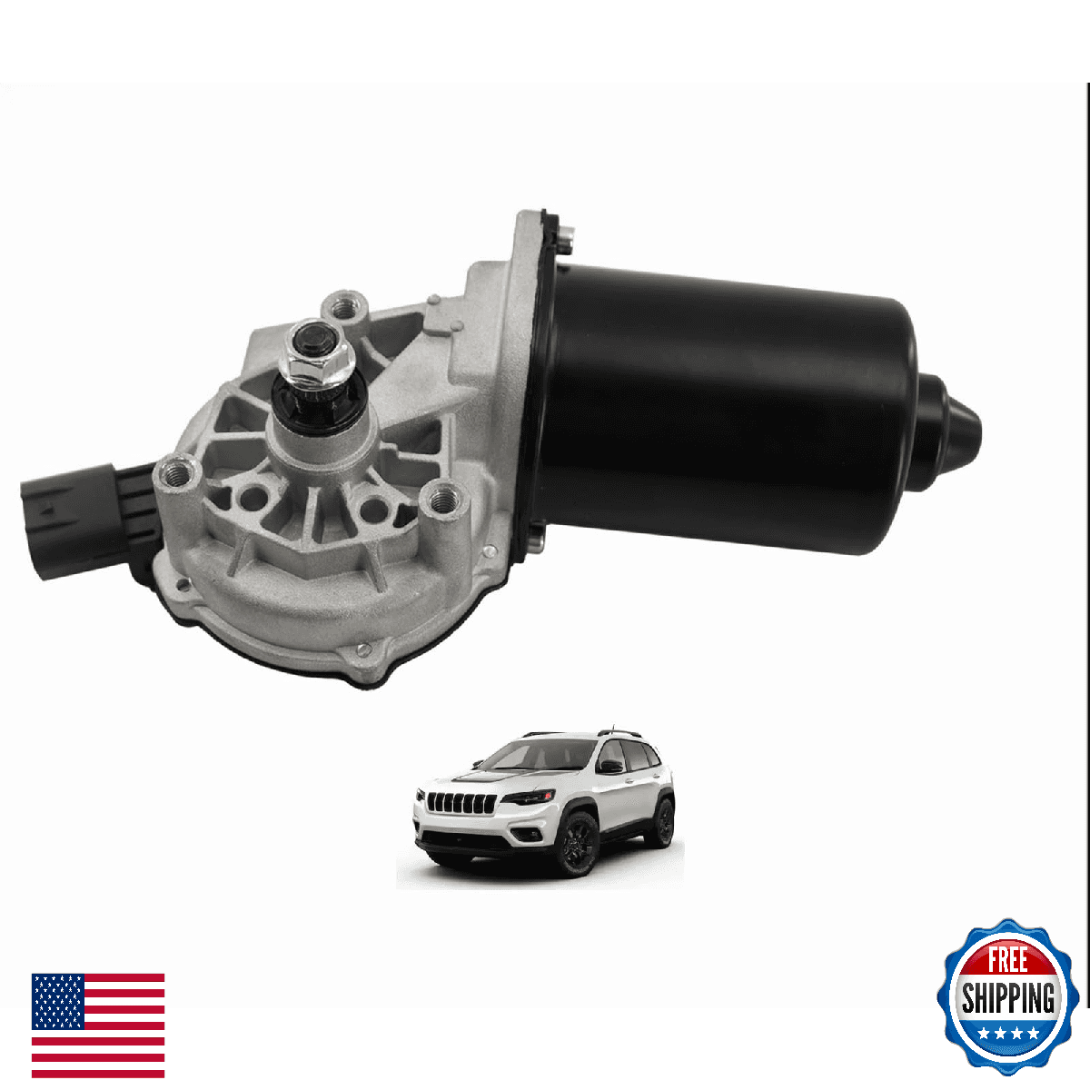 SHOWSEN 40457 New Front Windshield Wiper Motor Compatible with Jeep Commander 20 - Image 1