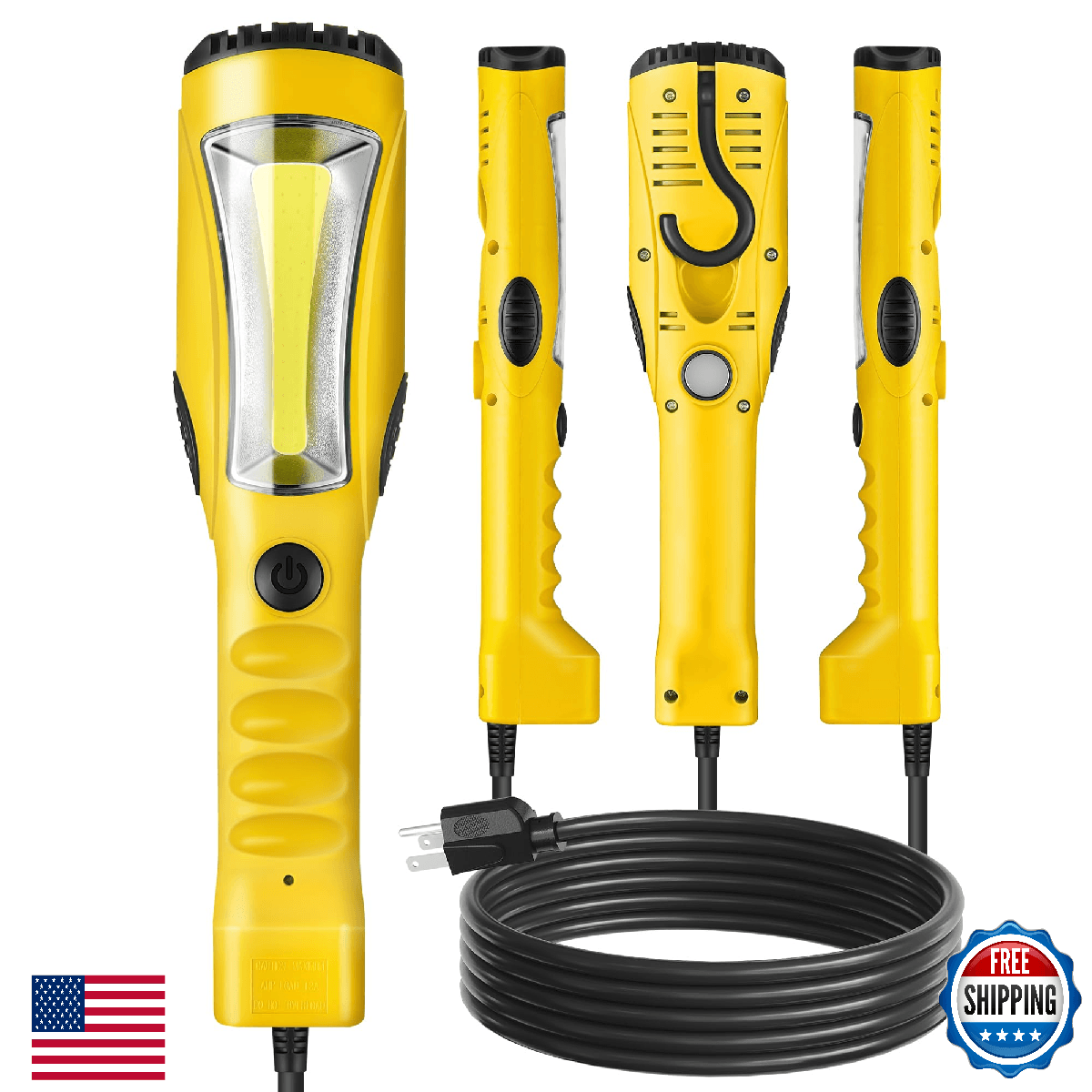 WILAWELS 18W LED Work Light 15FT 2000LM COB Handheld Underhood Trouble Light - Image 1