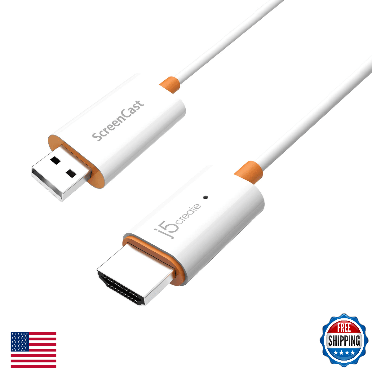 j5create ScreenCast HDMI Wireless Display Adapter Receiver - Mirror Phone, Table - Image 1