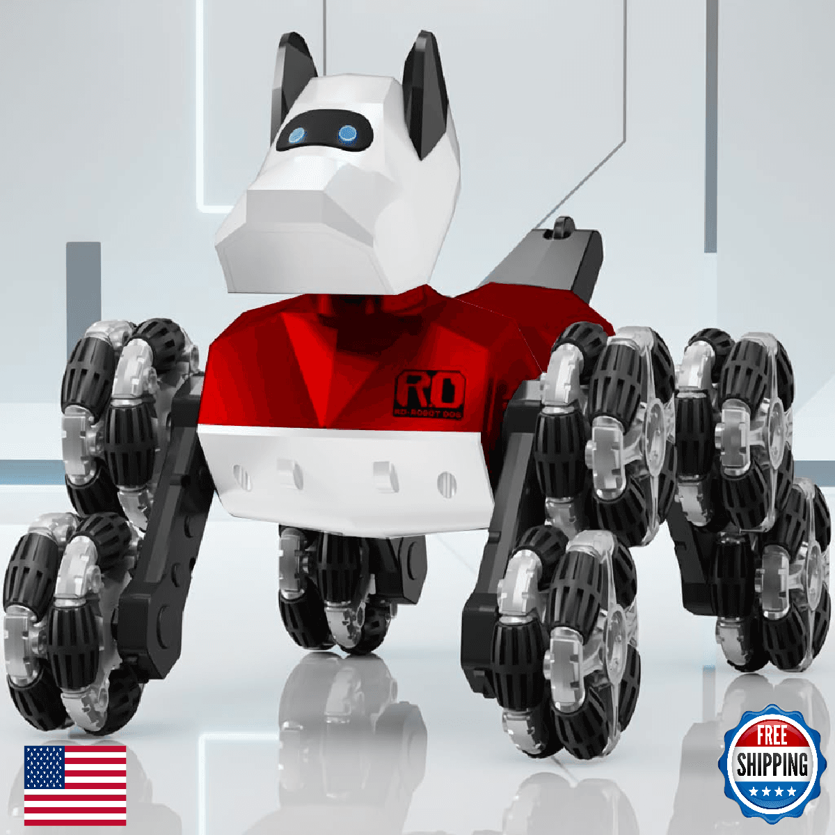 NQD® Robot Dog Toy, 360°Rotate Remote Control Robot Dog with Dancing & Sound FX, - Image 1