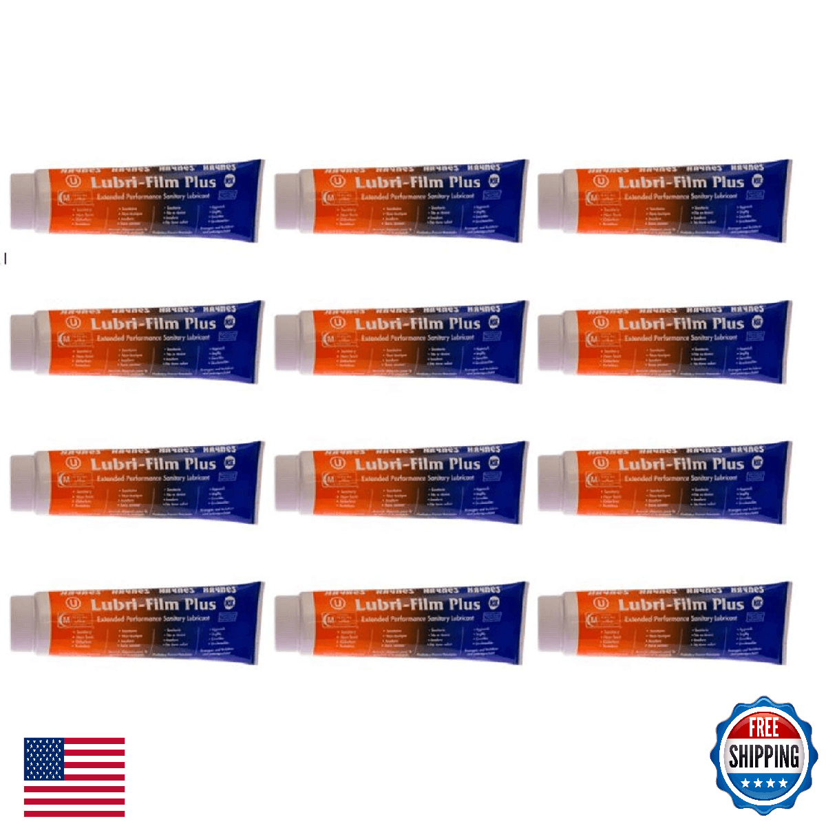 Haynes Lubri-Film Plus 4oz Medical Lubricant, 12 Pack, NSF H1 Rated - Image 1