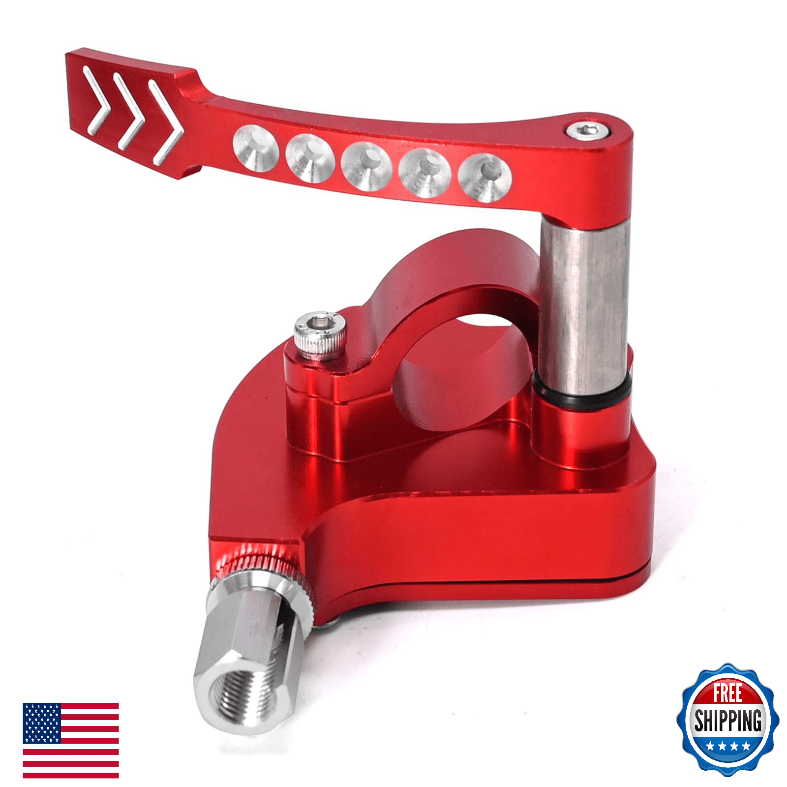 EATAKWARD 7/8" 22mm Universal Billet Throttle Thumb Assembly ATV Throttle Lever - Image 1