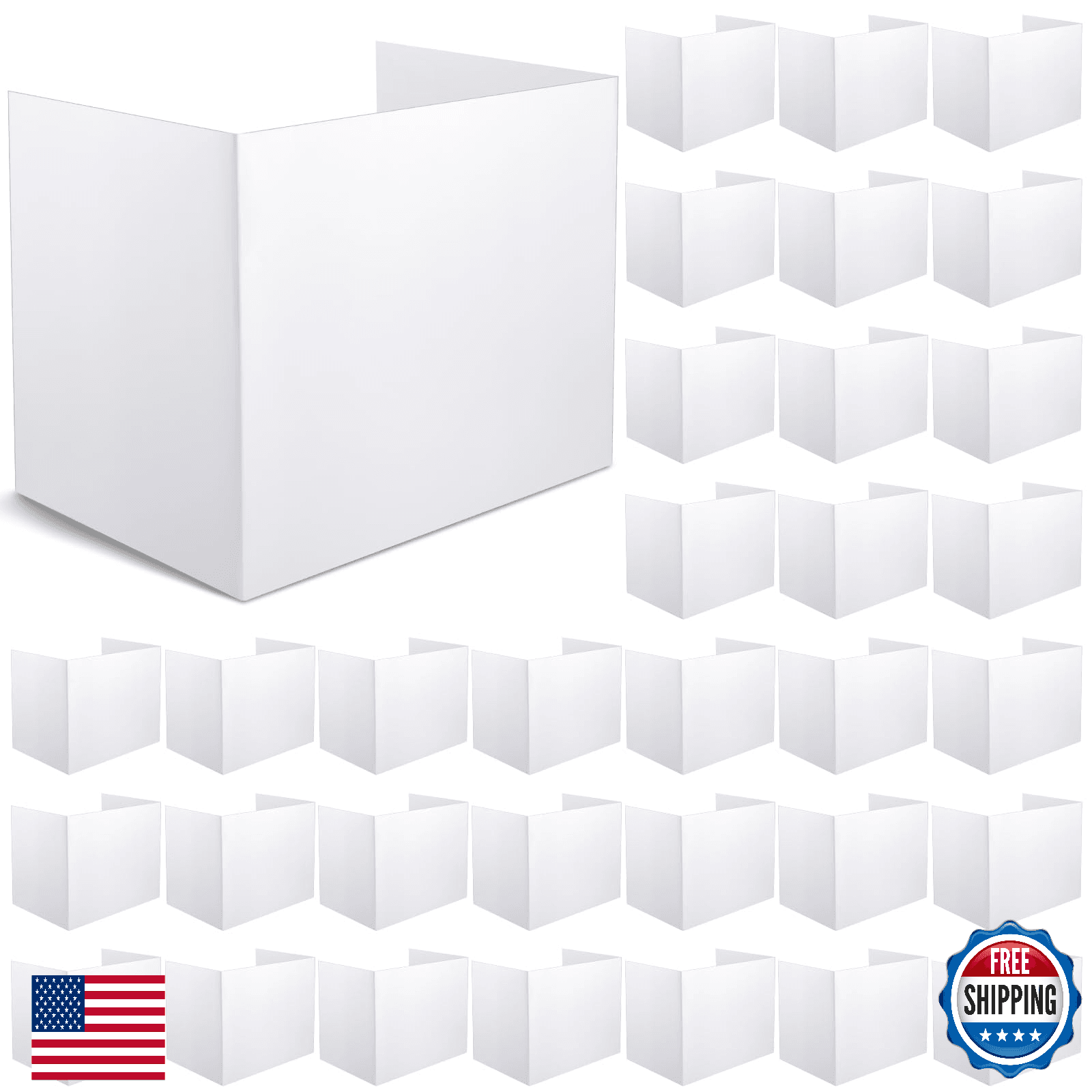 Zhehao 36 Pcs Privacy Boards for Student Desks, Bright Colored, Classroom Divide - Image 1