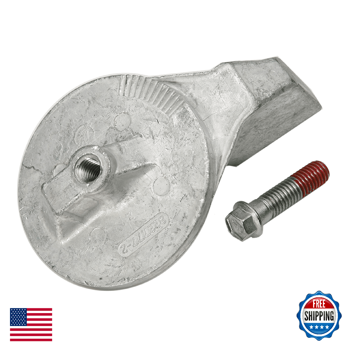 Quicksilver 822777Q1 Aluminum Trim Tab Anode for Mercury/Mariner/MerCruiser - Image 1