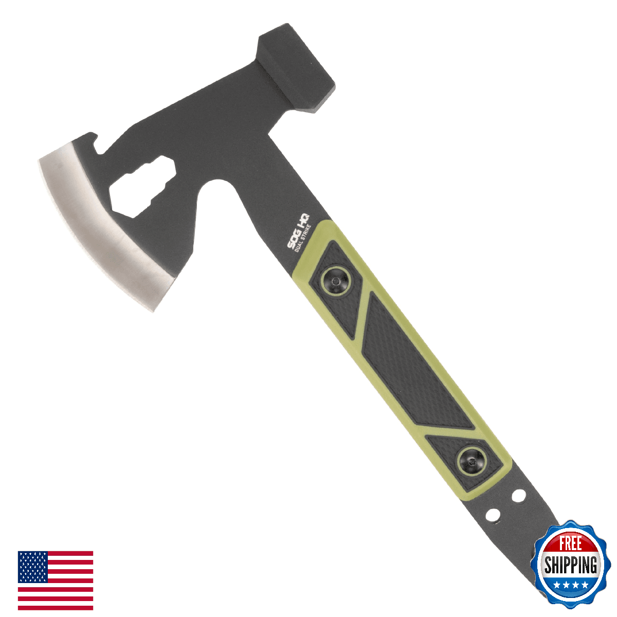 SOG Dual Strike HQ 3-inch Blade 10.75-inch Overall Axe/Clam Pack - Image 1