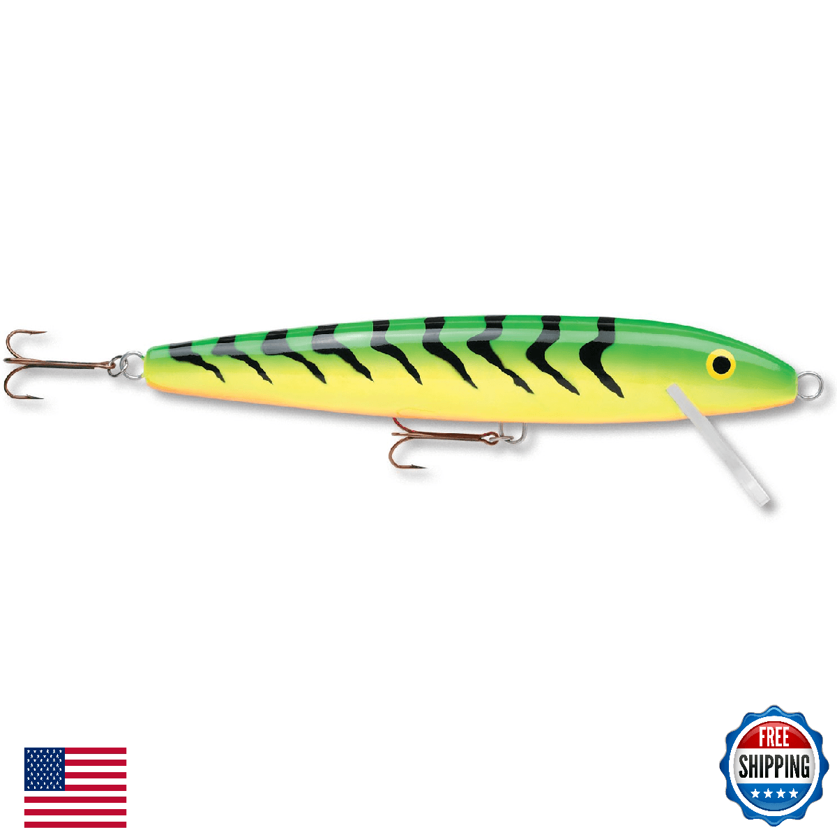 Rapala Original Floater Giant Lure Firetiger 29.5" Replica Fishing Lure Decor - Image 1