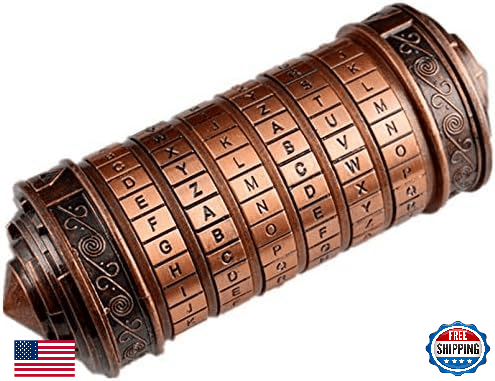 Unique Cryptex Da Vinci Code Mini Cryptex Lock Puzzle Boxes with Hidden Compartm - Image 1