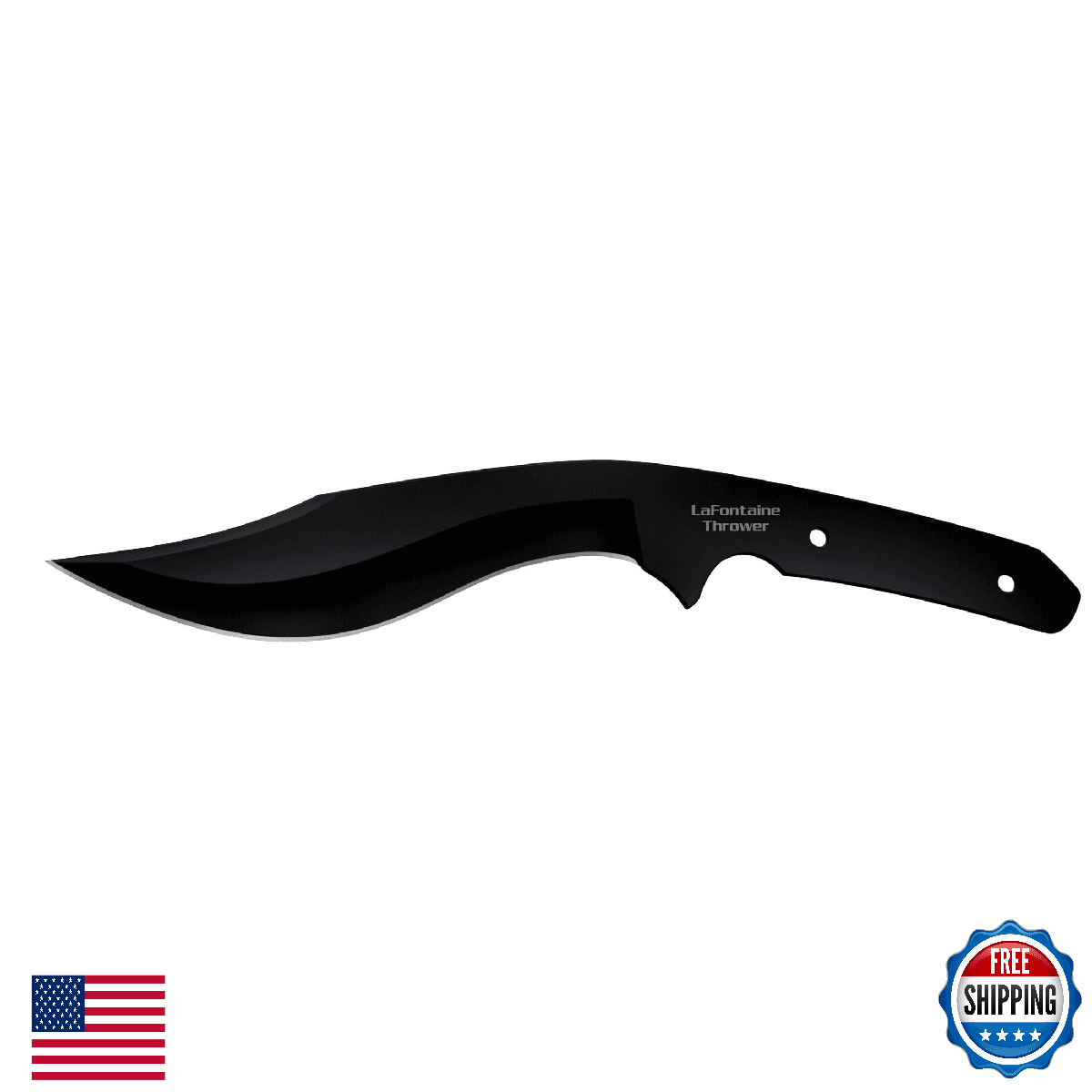 Cold Steel La Fontaine Throwing Knife, Black - 9000625 - Image 1
