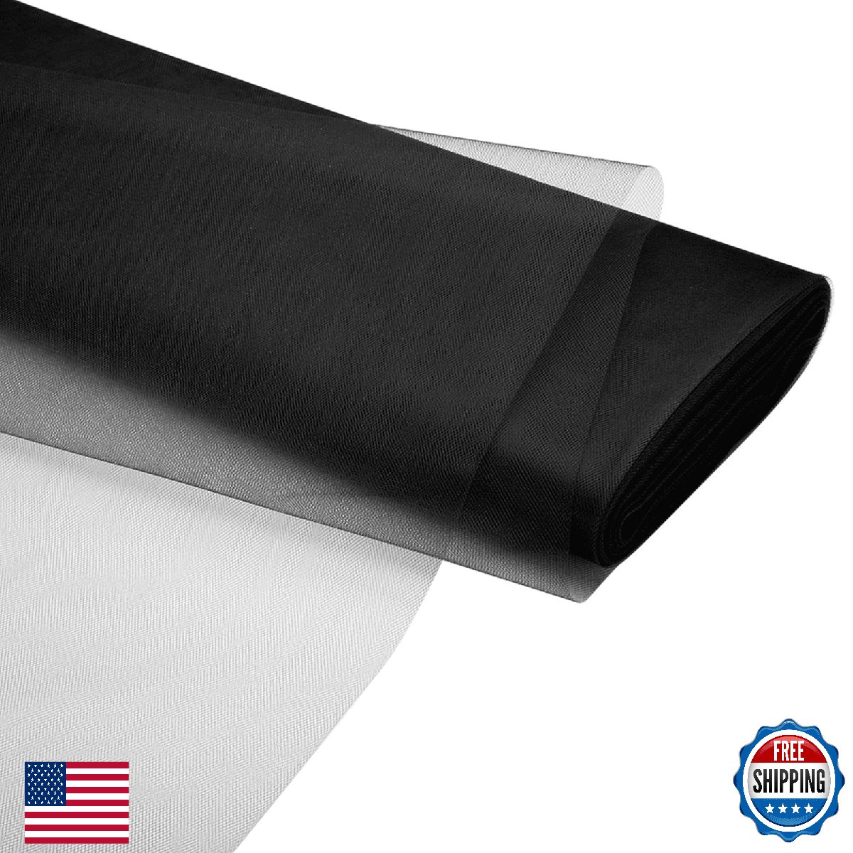 PATIKIL 100% Polyester Tulle Fabric Rolls 54in x 40yds DIY Crafts Wedding Party - Image 1