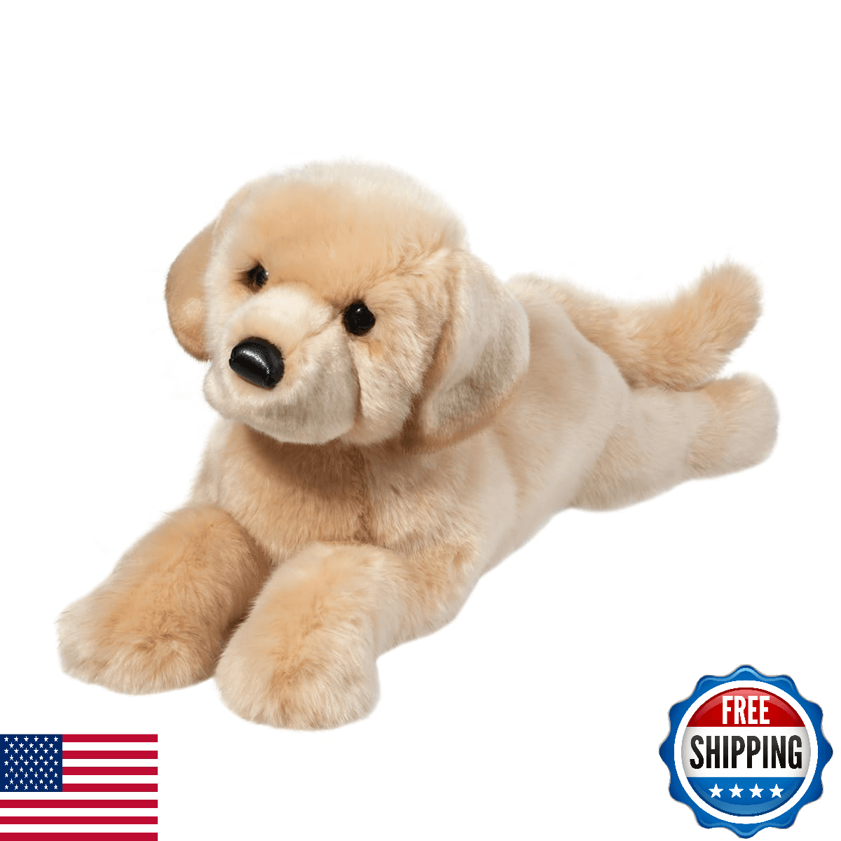 Douglas Lettie Yellow Lab Dog Plush Stuffed Animal DLux 80 Characters - Image 1