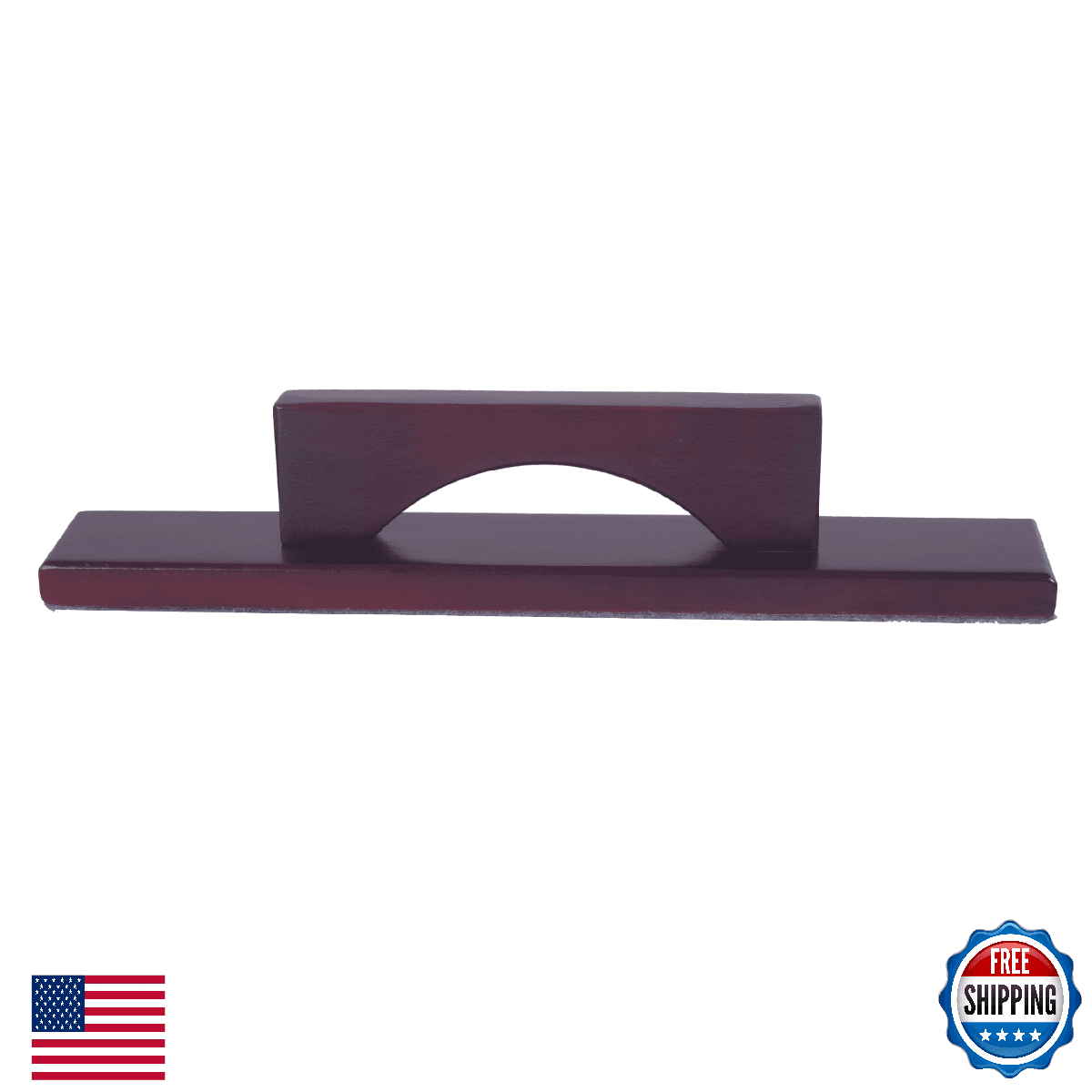 Hathaway Shuffleboard Table Brush; Hardwood Handle, Soft Felt Base, Wax Removal - Image 1