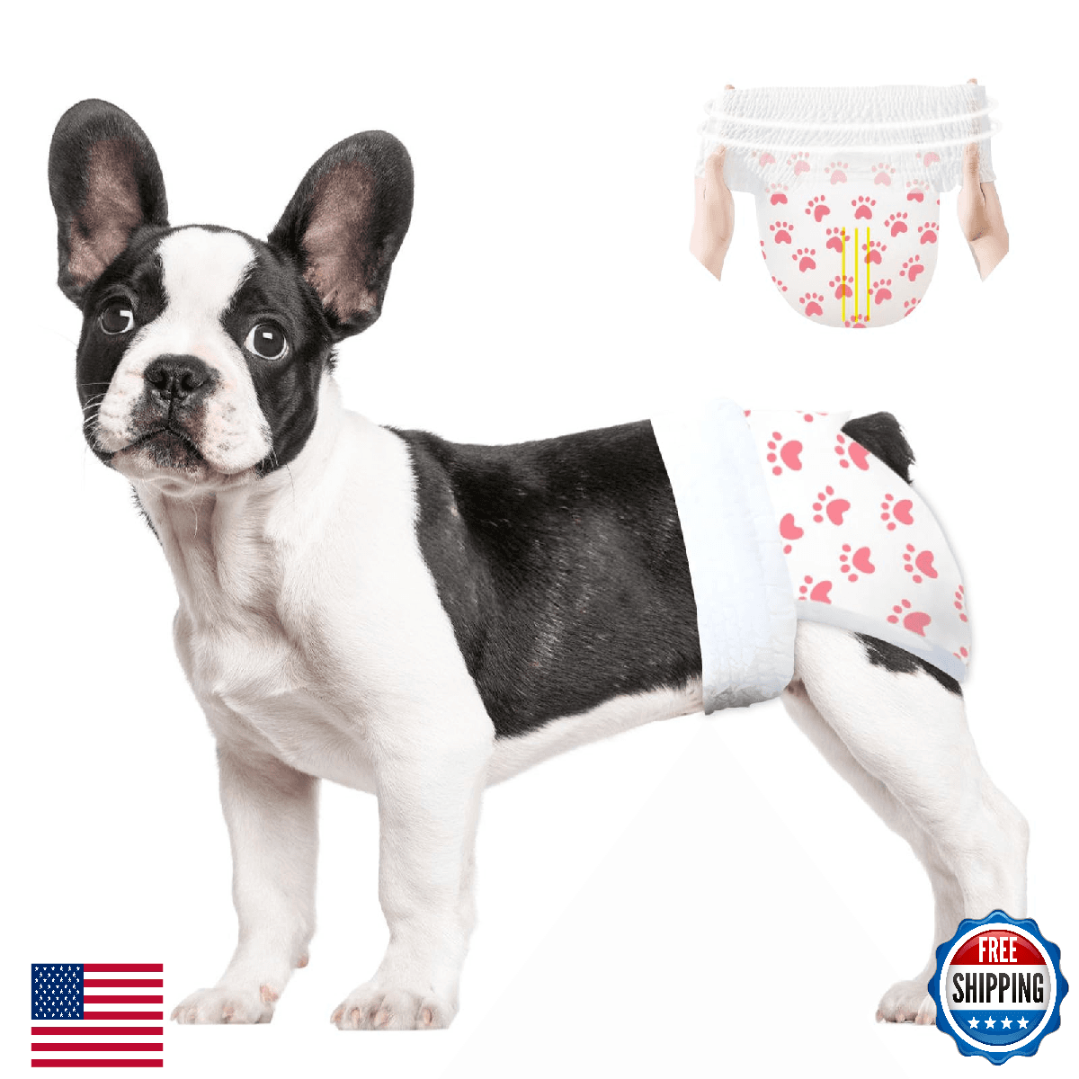 Ambreview Disposable Dog Diapers Female - Super Absorbent Doggie Diapers - Image 1