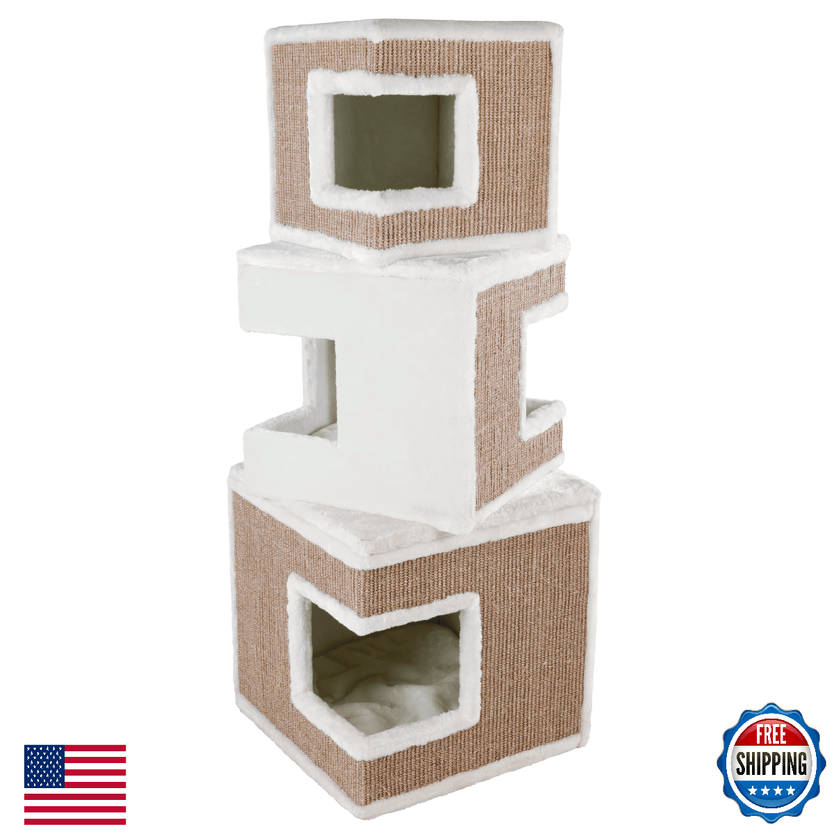 Trixie Lilo Cat Condo | 3-Story Condo Tower | Scratching Surface | Removable Cus - Image 1