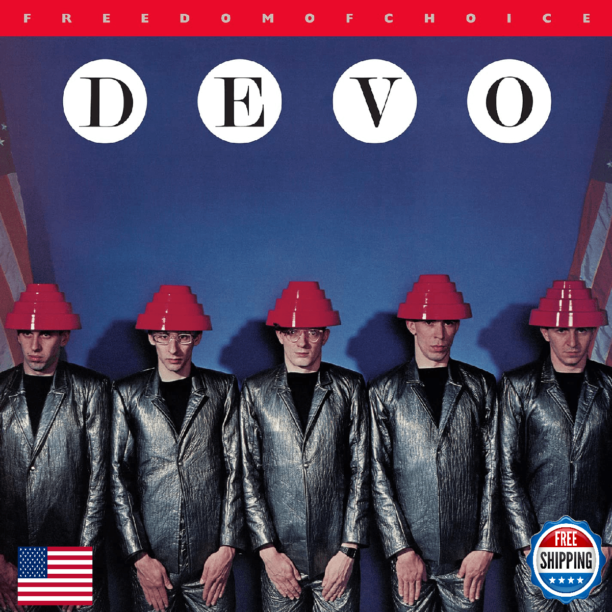 Devo Freedom of Choice 1980 LP White Vinyl New Wave Classic "Whip It" - Image 1