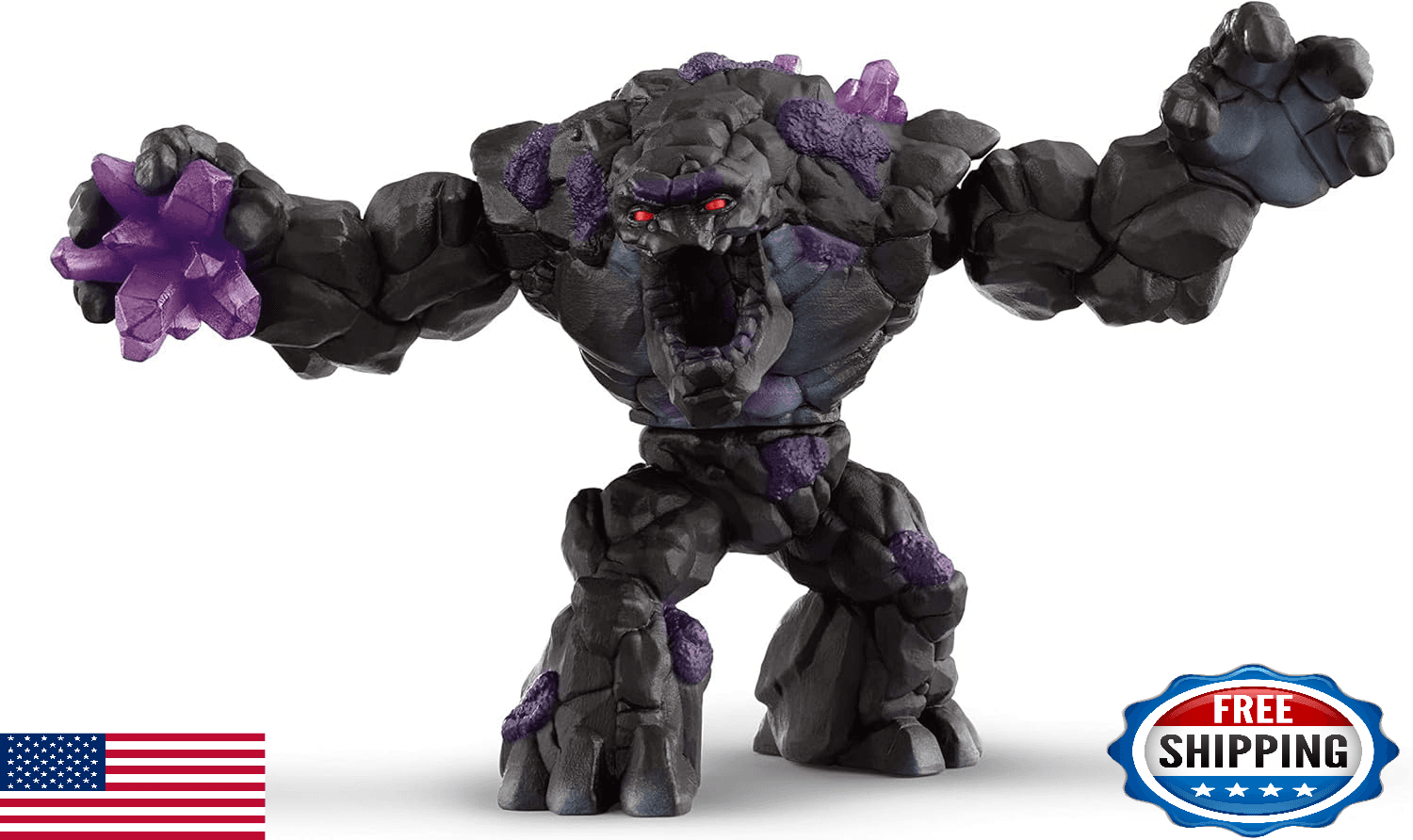 Schleich Eldrador Shadow Stone Monster Toy Figure w/ Movable Arms & Jaw - Image 1