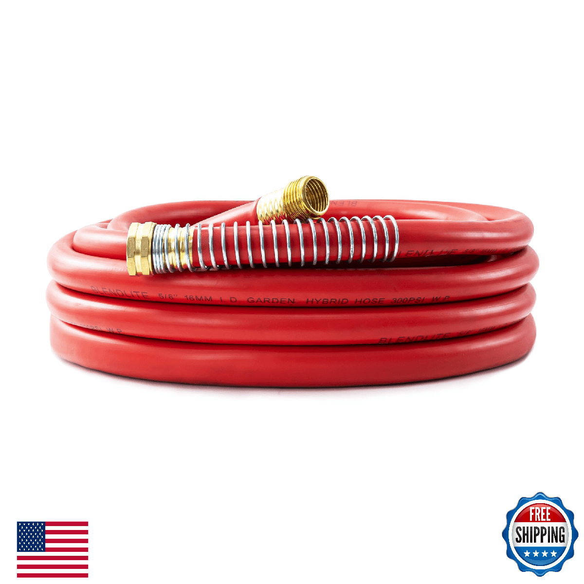 BLENDLITE 5/8" Garden Hose 30ft, -40℉ To 190℉ Hot/Cold, Heavy Duty,Flexible, 300 - Image 1