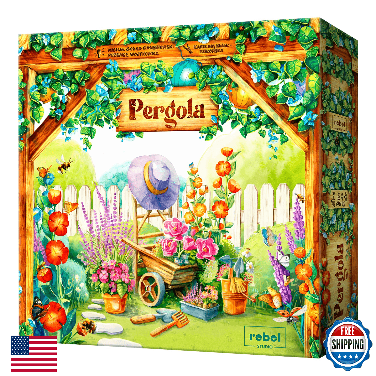 Rebel Studio Pergola Board Game - Euro-Style Gardening Strategy Game with Action - Image 1