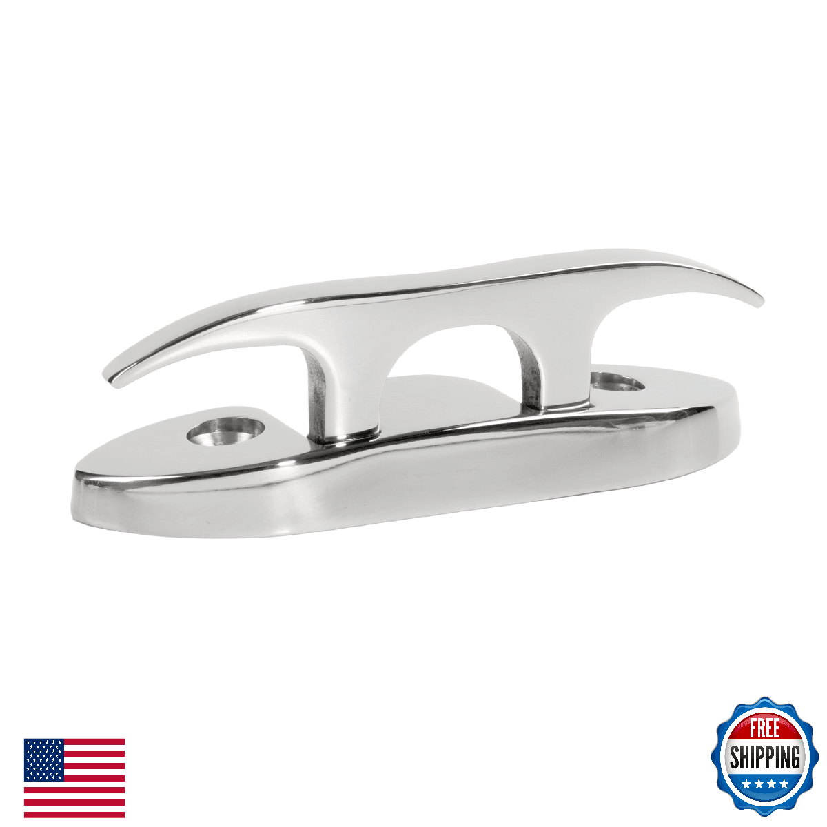 Whitecap 6744 Stainless Steel Folding Cleat, 4-9/16" - Image 1