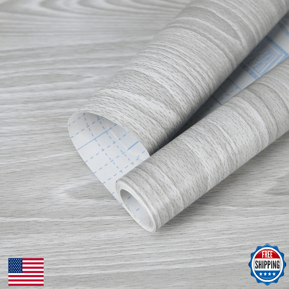 practicalWs Grey Wood Wallpaper 17.7''×590.5'', Gray Contact Paper Peel and Stic - Image 1