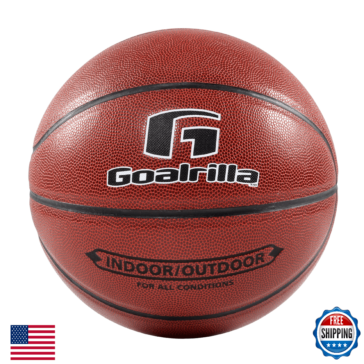 Goalrilla Indoor Outdoor Men's Regulation Composite Basketball Durable - Image 1