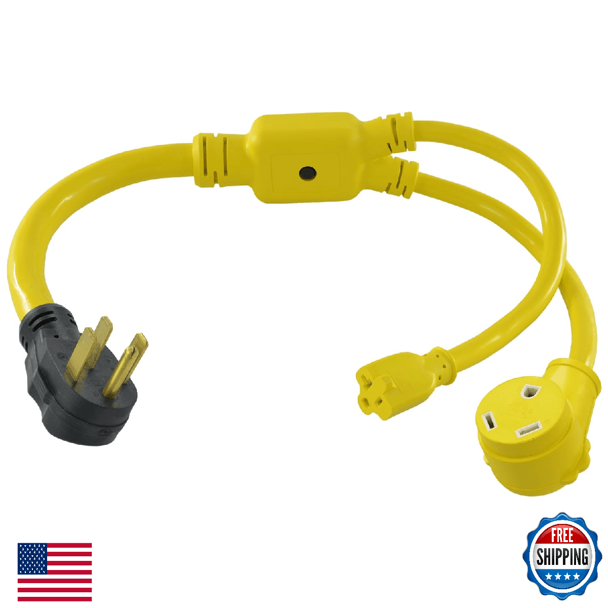 Conntek 14963 50 Amps 14-50P to TT-30R 5-15/20R Y-Adapter - Image 1