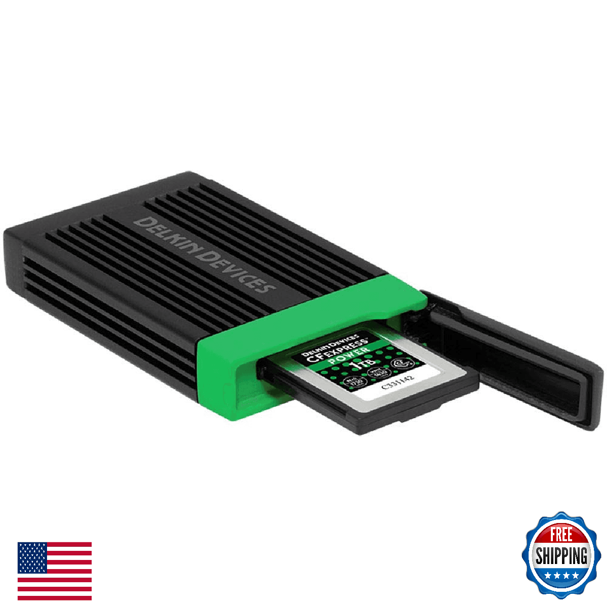 Delkin Devices USB 3.2 CFexpress Type B Card Reader High-Speed 10Gbps Data Trans - Image 1