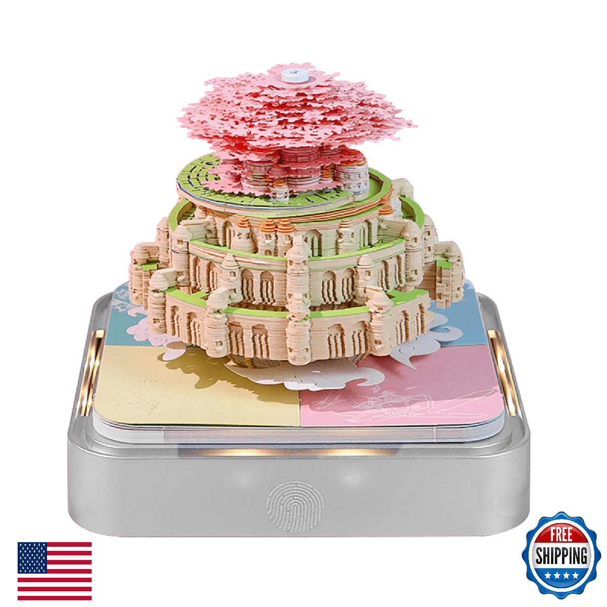 SIWEME Time Piece Calendar,3D Art Calendar Memo Pad 2026 Creative Desk Calendar - Image 1