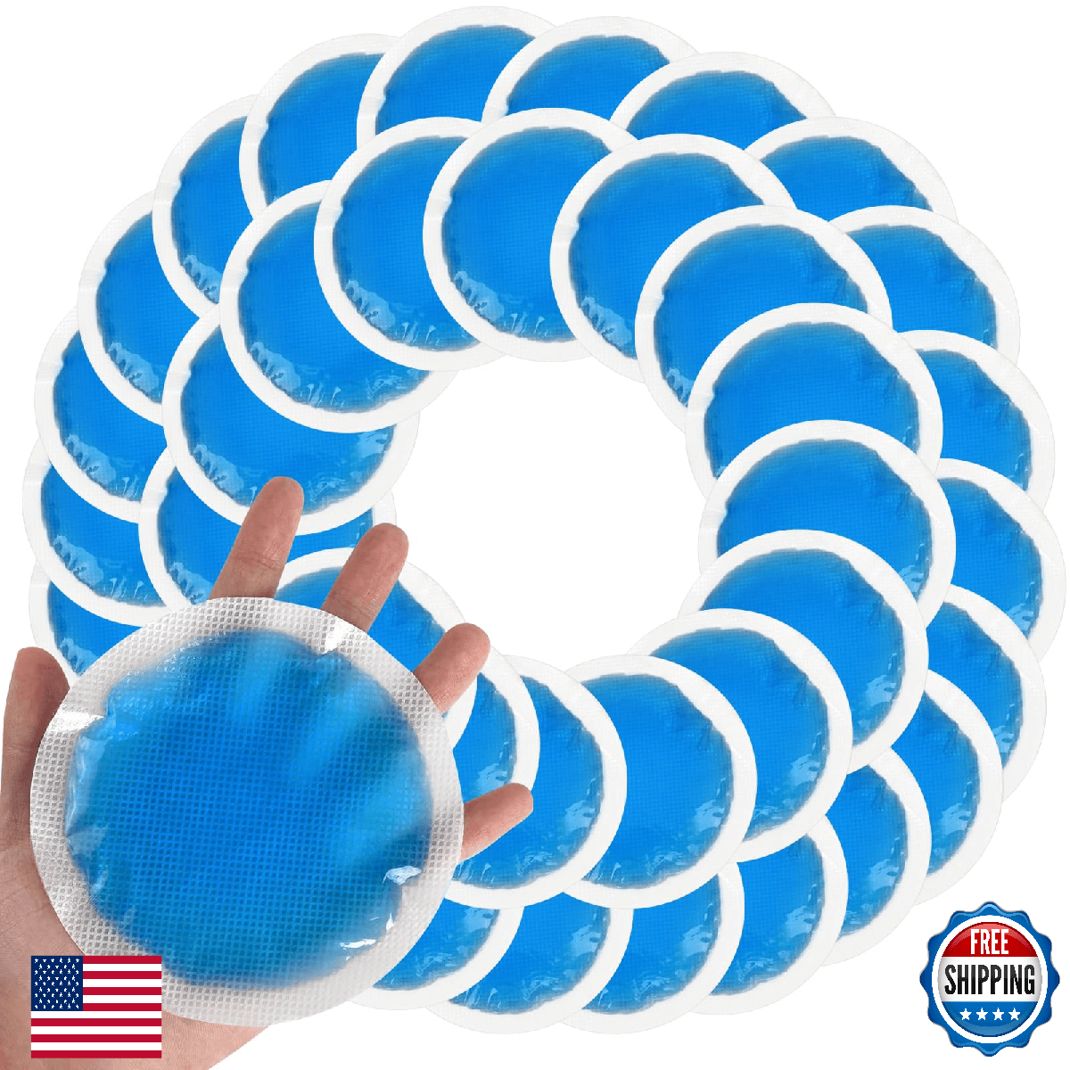 Tutmyrea 36Pk Reusable Small Gel Ice Packs for Injuries, Kids - Cold Compress - Image 1