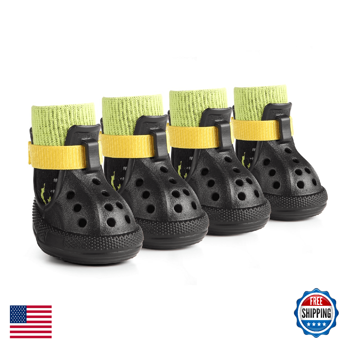 AOKOWN Dog Shoes for Hot Summer Pavement, Dog Shoes for Large Dogs, Waterproof D - Image 1