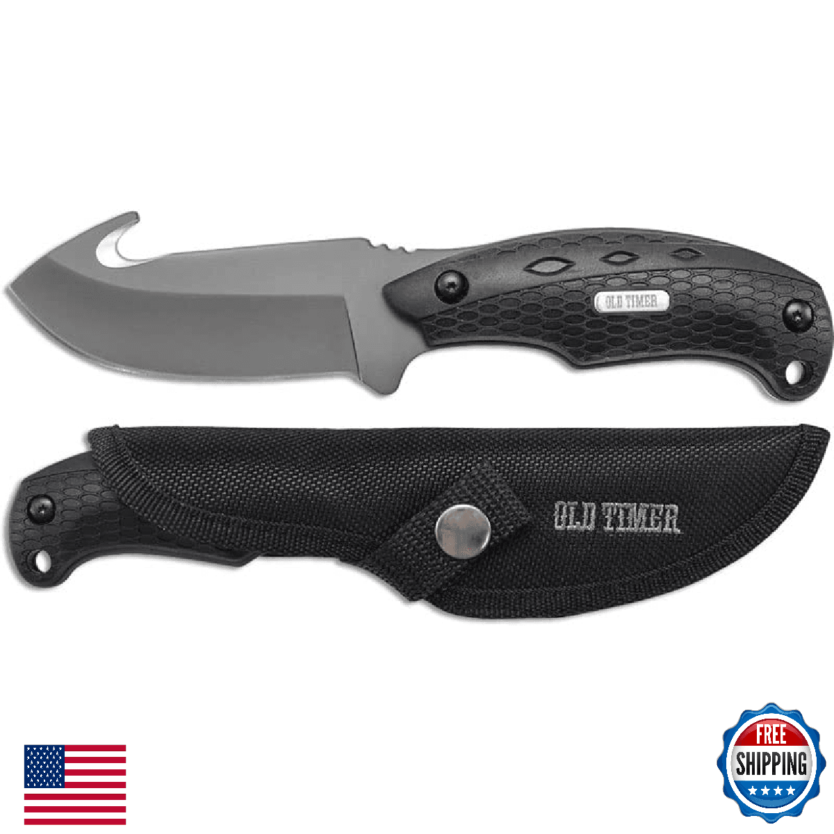 Old Timer 2143OT Copperhead Gut Hook Imperial Knife - Image 1