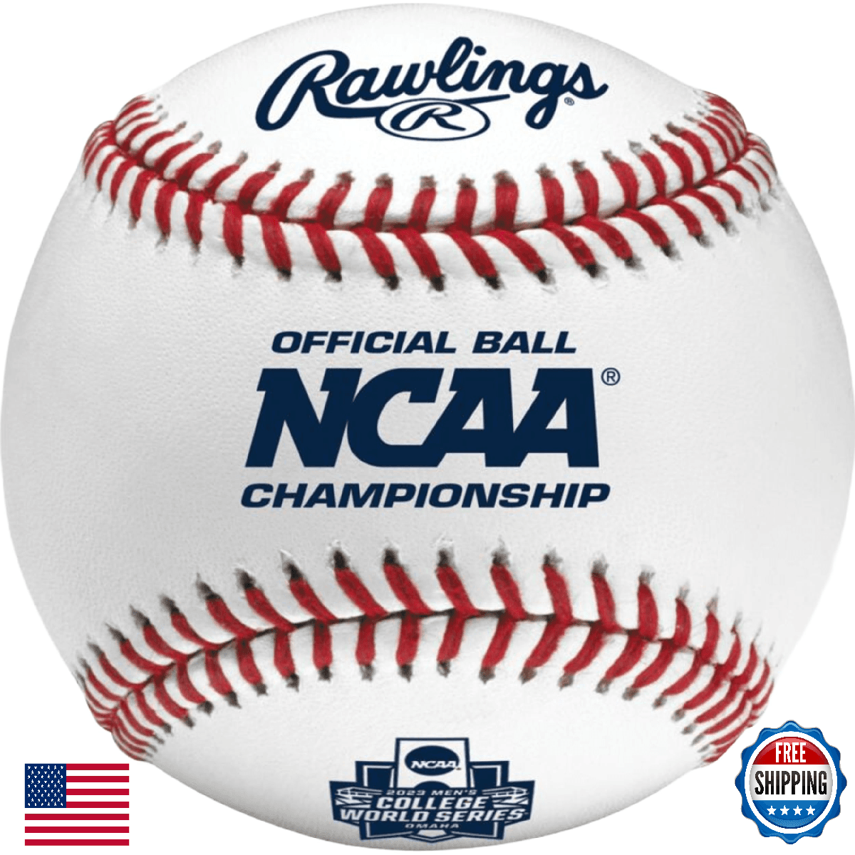 Rawlings FLAT SEAM NCAA Collegiate League Baseballs FSR1NCAA 12 Count - Image 1