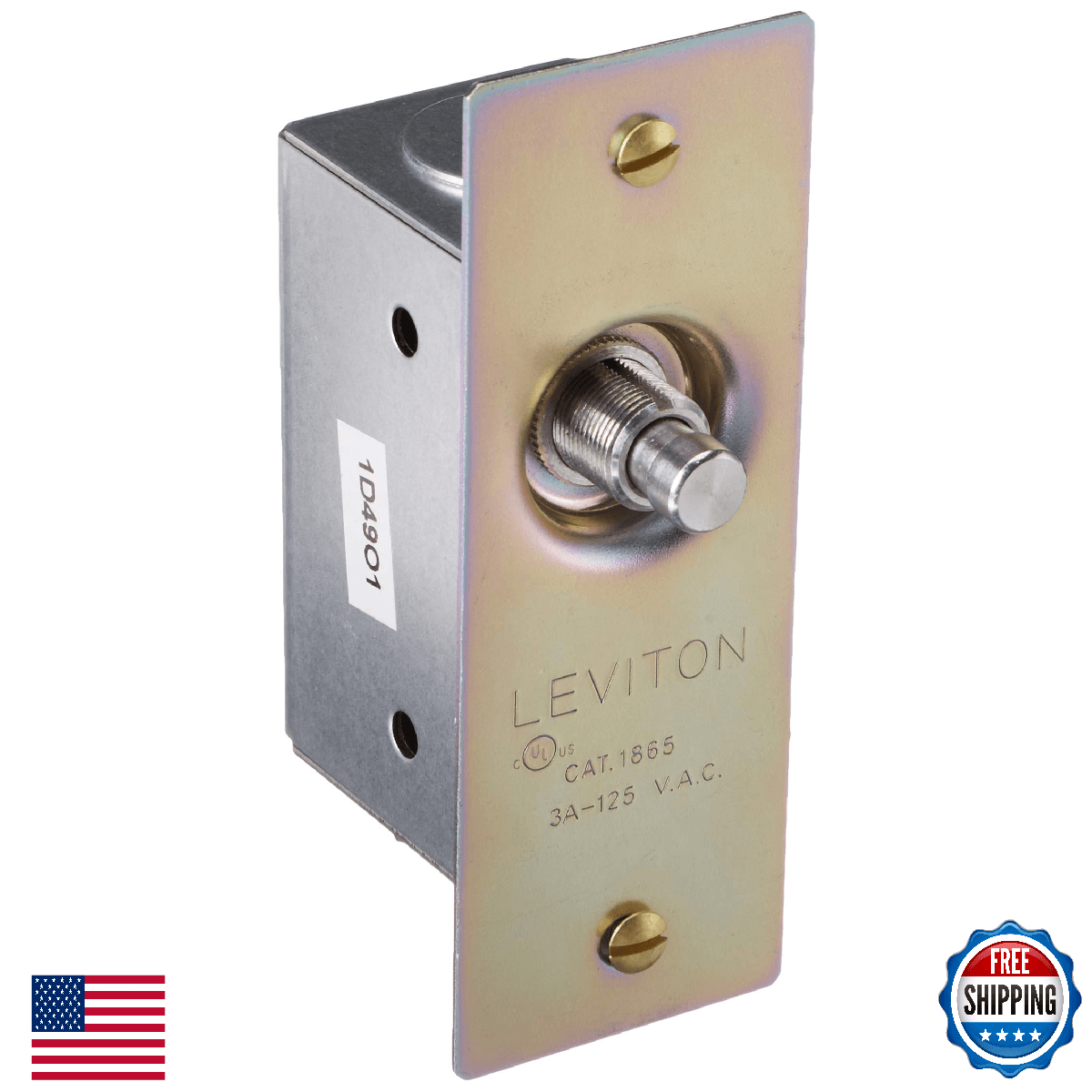 Leviton 3 Amp, 125 Volt, Single-Pole, Doorjamb with Jamb Box Switch, Single Circ - Image 1