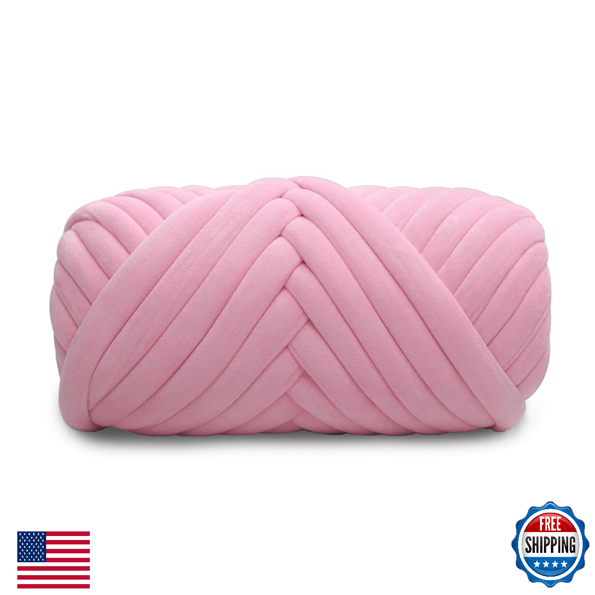 Velvet Chunky Bulky Giant Arm Knitting Yarn, Super Soft Jumbo Tube Weight, Fluff - Image 1