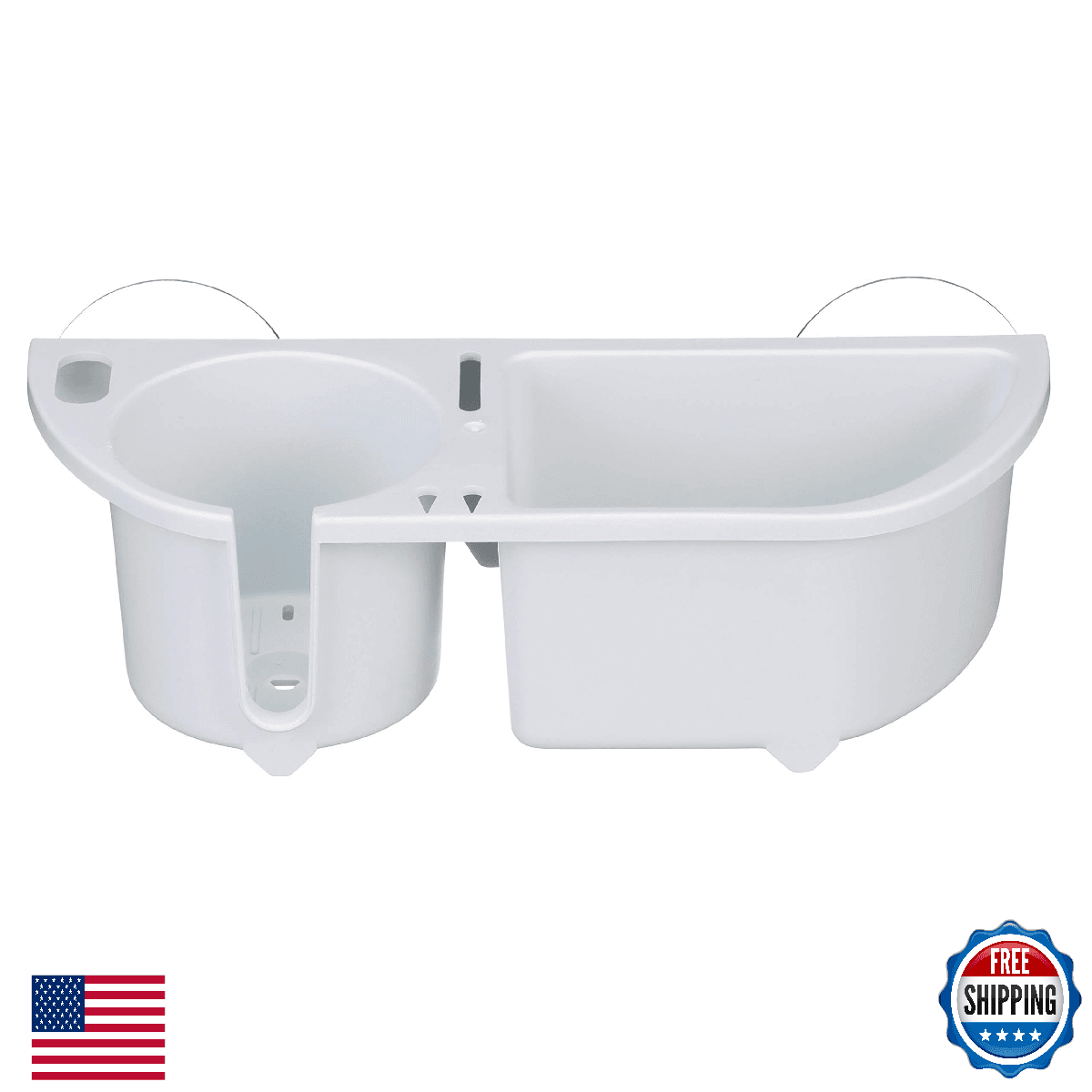 Seachoice Cruisin' Caddy UV Marine Boat Beverage & Item Organizer White - Image 1
